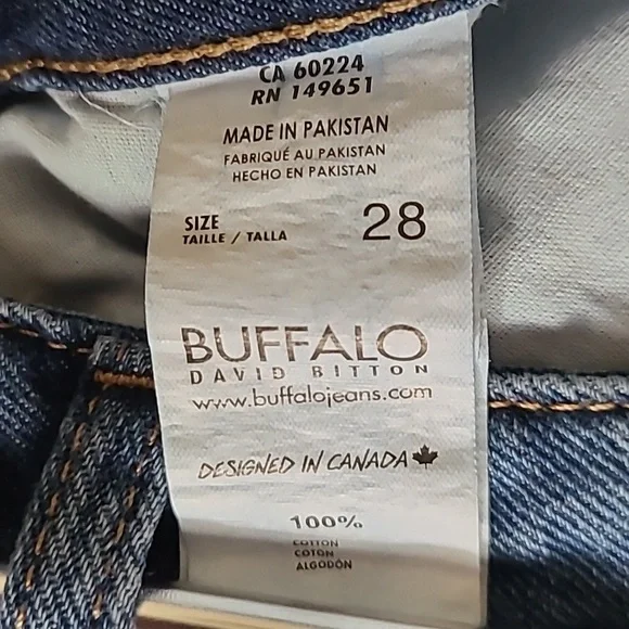 BUFFALO DAVID BITTON BRAND WOMEN'S BLUE JEANS SIZE 28 - Picture 7 of 16